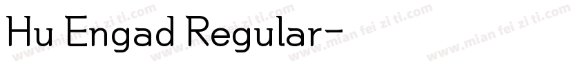 Hu Engad Regular字体转换